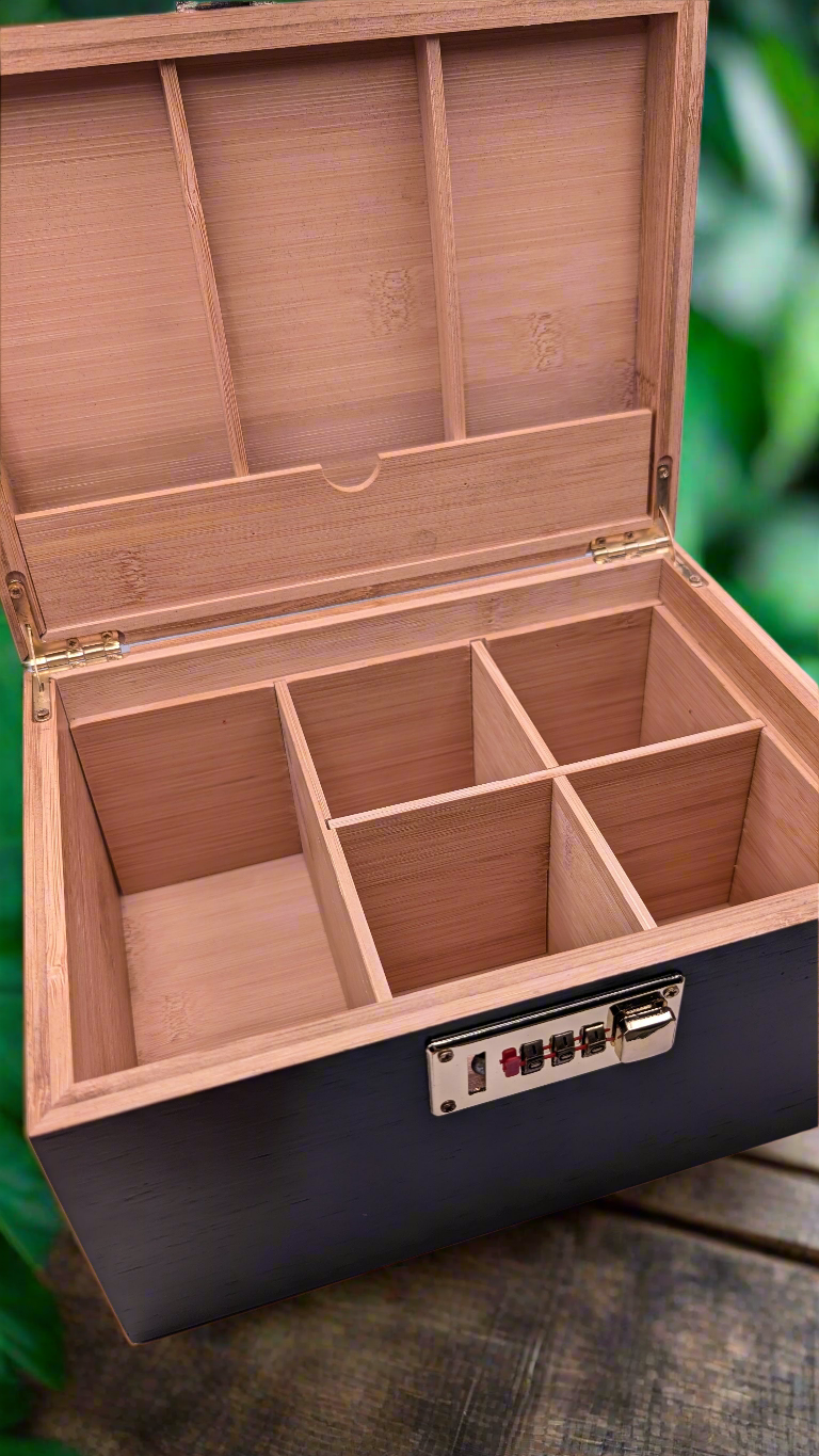 Smokingbox schwarz holz