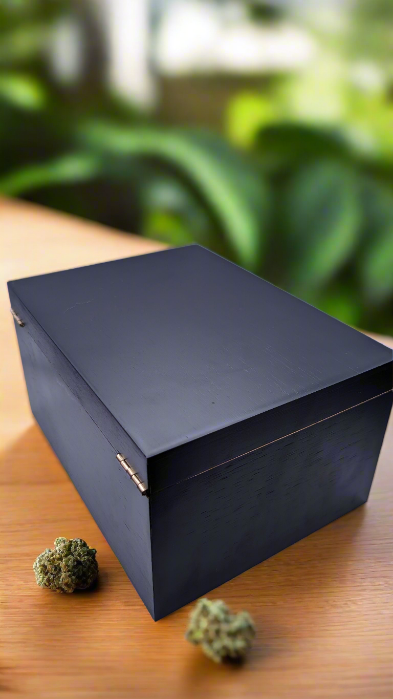 Smokingbox schwarz holz