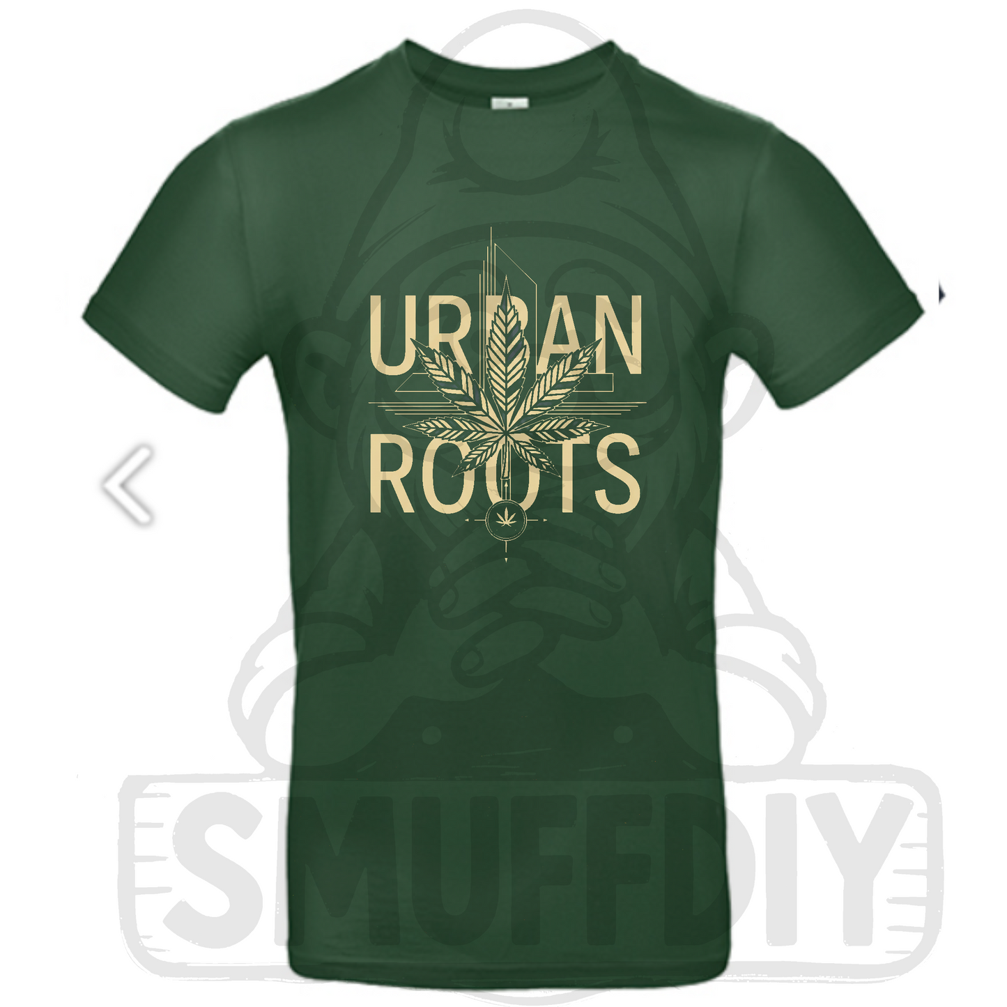 Urban Roots T-Shirt in Dunkelgrün - Nachhaltige Cannabis Streetwear