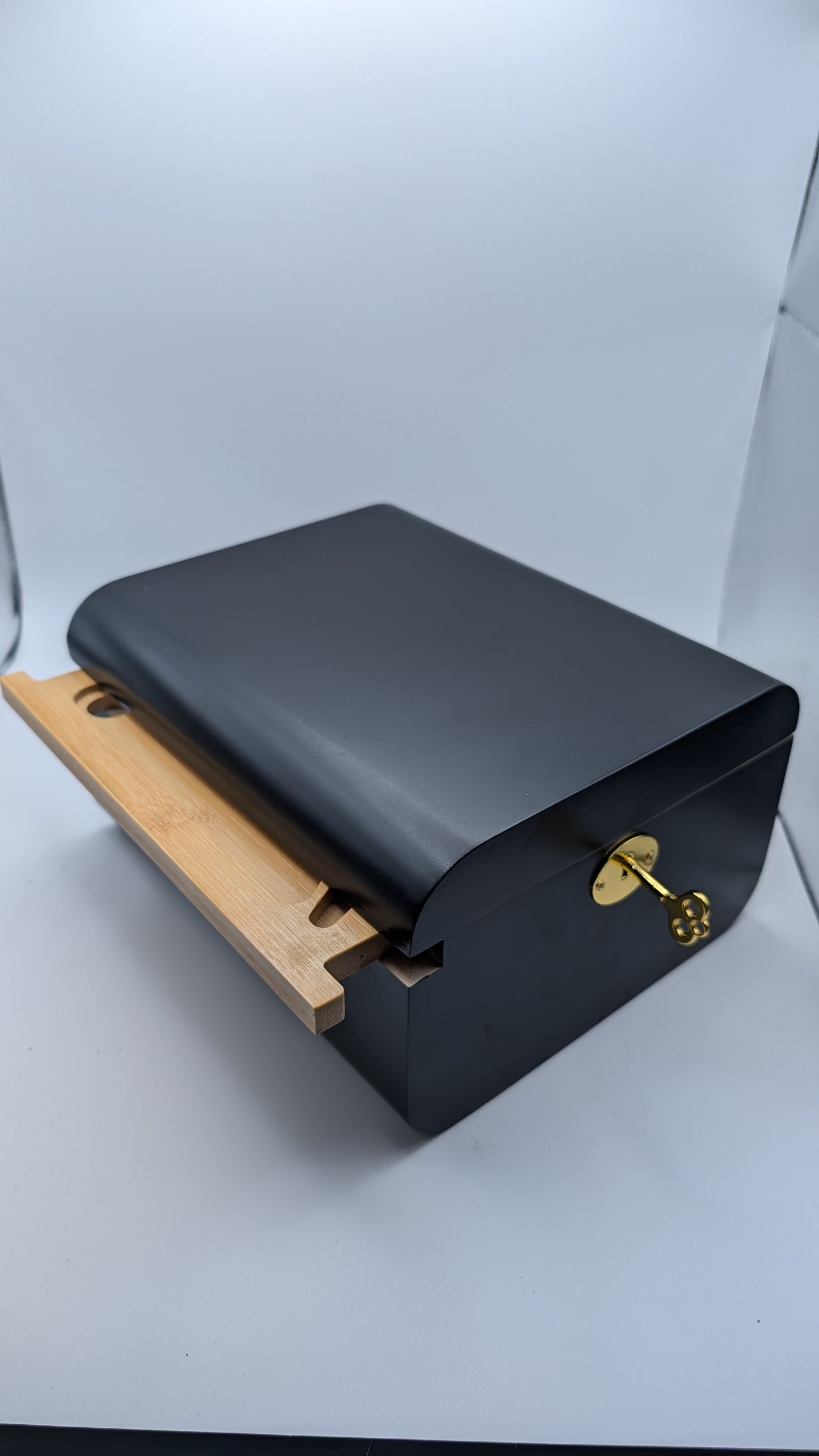 Smoking Box schwarz mit Schlüssel