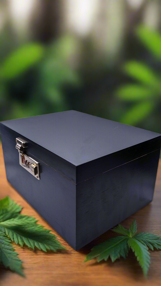 Smokingbox schwarz holz