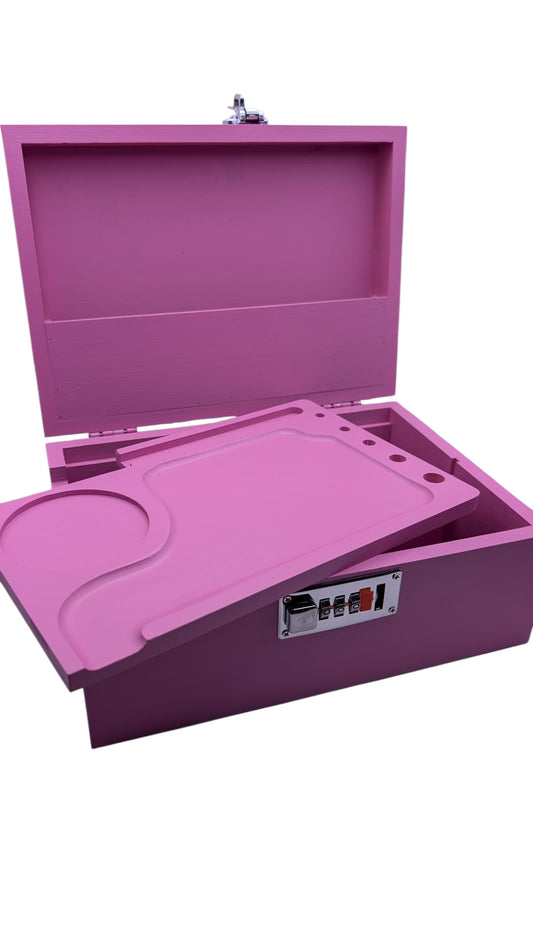 Holzbox pink